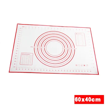 

100Pcs/Lot Hot Fiberglass Silicone Dough Rolling Baking Mat Pastry Clay Pad Sheet Liner Large Size 60cm