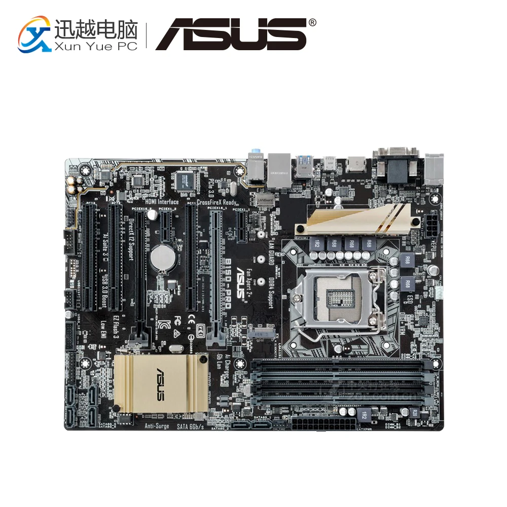 

Asus B150-PRO Desktop Motherboard B150 Socket LGA 1151 For Core i7 i5 i3 DDR4 64G SATA3 USB3.0 M.2 ATX Original Used Mainboard