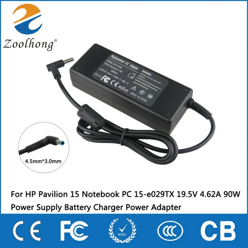 Для ноутбука hp Pavilion 15 15-e029TX В 19,5 в 4.62A 90 Вт блок питания зарядное устройство адаптер питания