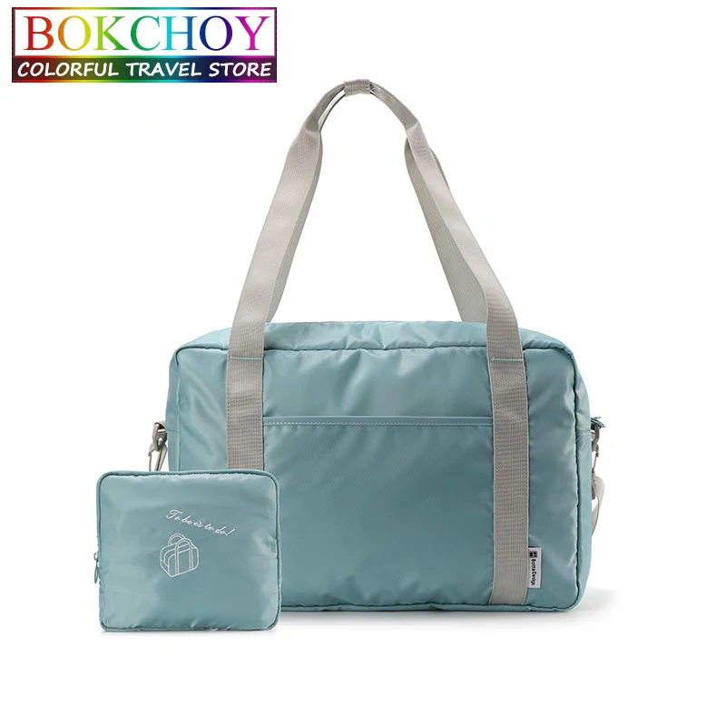 

Foldable Travel Bag Totes Waterproof WomenTravel Duffle Shoulder Portable Bag Large Capacity Polyester Shopping Bag