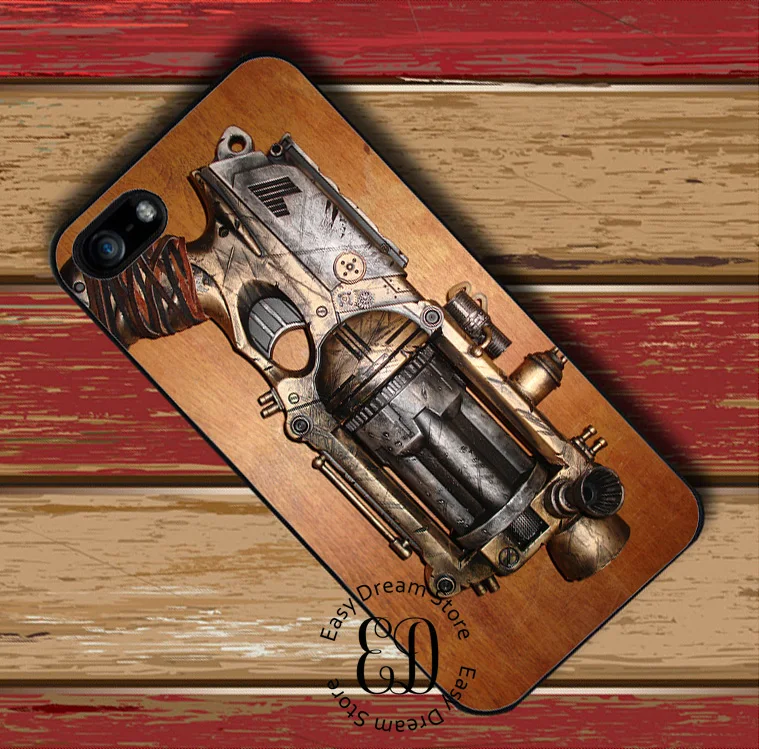 Стимпанк Machine Gun Чехол для iPhone X 4S 5 5S SE 5C 6 6S 7 8 плюс Samsung J7 s4 S5 Mini S S8 S9 Edge Plus Примечание