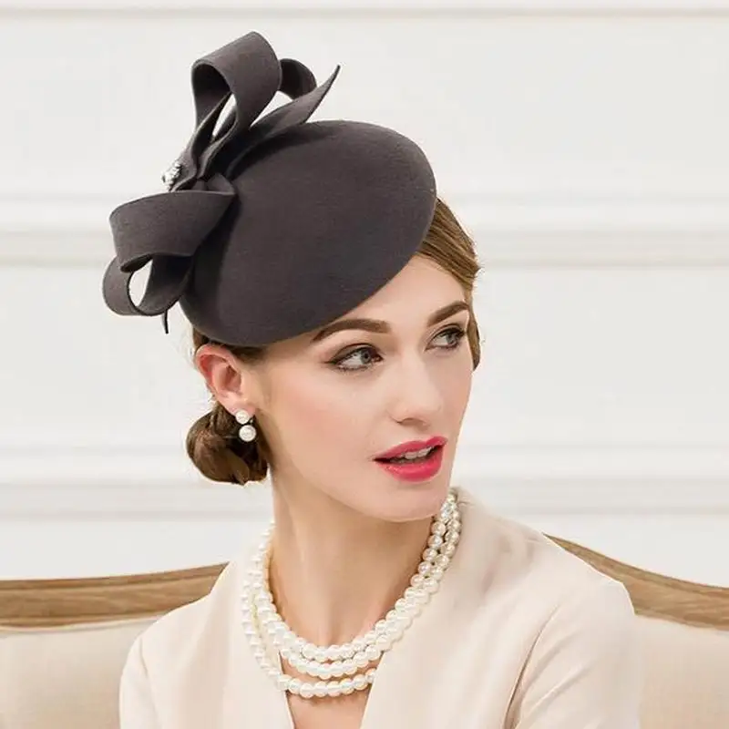 Women Winter British Fashion Wool Hat Ladies Dress Party Small Cap women-winter-british-fashion-wool-hat-ladies-dress-party-small-cap