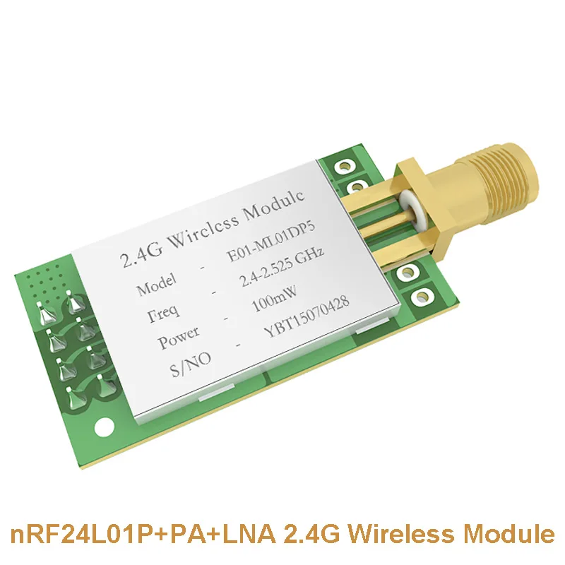 

nRF24L01P+PA+LNA 2.4G Wireless Transceiver Module with Shield RF Transmission 100mW