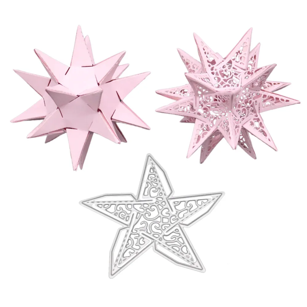 

McDies 3D Star Stitched Metal cutting dies New 2019 embossing stencil for handmade Paper card making scrapbooking craft Die Cuts