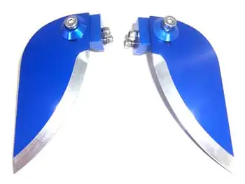 

62180B blue Aluminum Adjustable Turn Fin for Boats-37*85mm