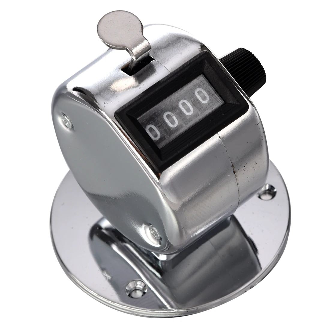 

New Round Base 4 Digit Manual Hand Tally Mechanical Palm Click Counter