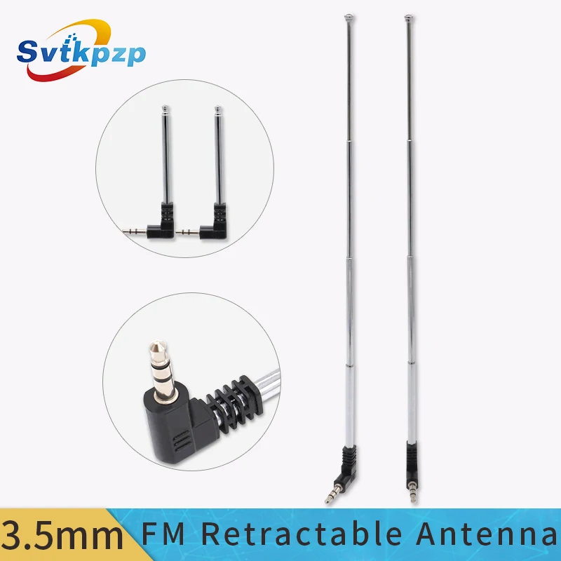 

Retractable 3.5mm FM Antenna Aerial Long Range Cellphone Antenna Player Speaker Radio Antennas Signal Aerial Amplified 24cm Long
