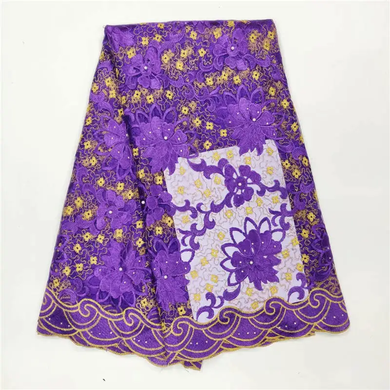 

WH!African Lace Fabric 2019Milk silky Lace Fabrics High Quality net Lace Embroidery French Tulle Lace Fabric For Wedding! J40815