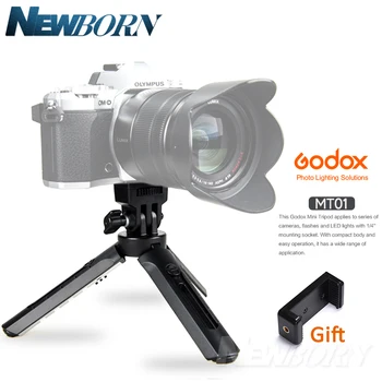 

Godox MT-01 Tripod with Holder Mount Selfie Portable Camera Tabletop Travel Tripod for Smirrorless Camera,LED Video Light ,AD200