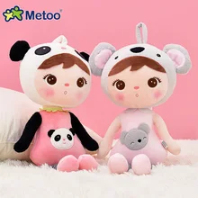 45cm kawaii recheado animais de pelúcia dos desenhos animados crianças brinquedos para meninas crianças meninos kawaii bebê brinquedos de pelúcia koala panda bebê metoo boneca(China)