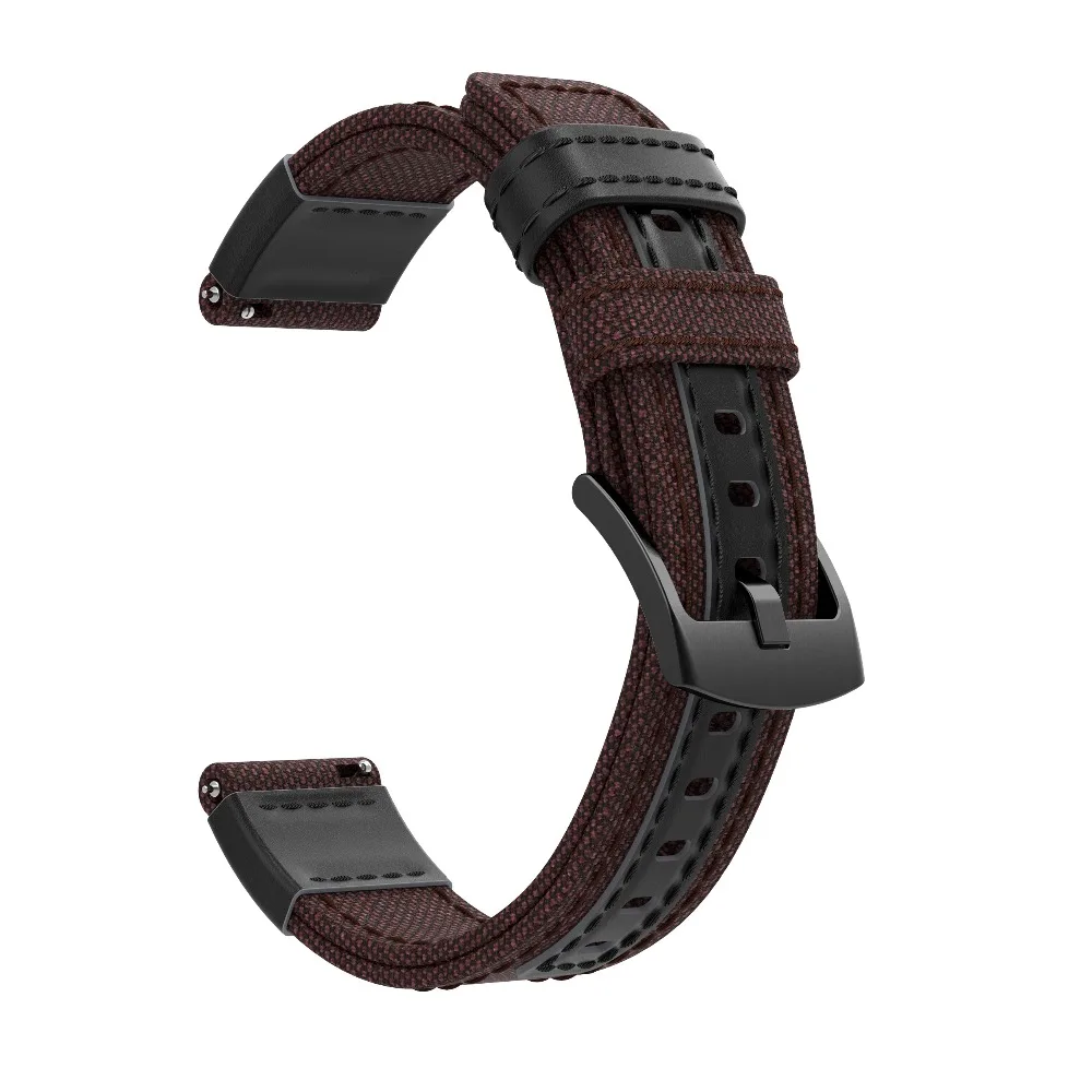 22 мм ремешок для часов для samsung gear S3 Frontier Galaxy watch 46 мм кожаный ремешок для часов браслет ремень для huawei honor magic gt 2