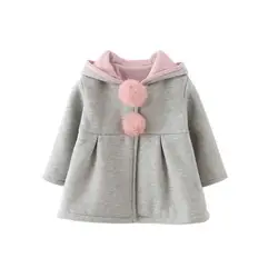 От 1 до 5 лет детская теплая одежда для девочек верхняя одежда с капюшоном Детское зимнее пальто хлопковая куртка