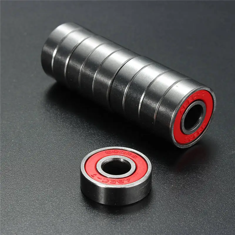 المهنية 10 PCS ABEC 7 608RS سكوتر لوح التزلج عجلات الغيار محامل الكرة الأسطوانة أعلى الدقة مهاوي