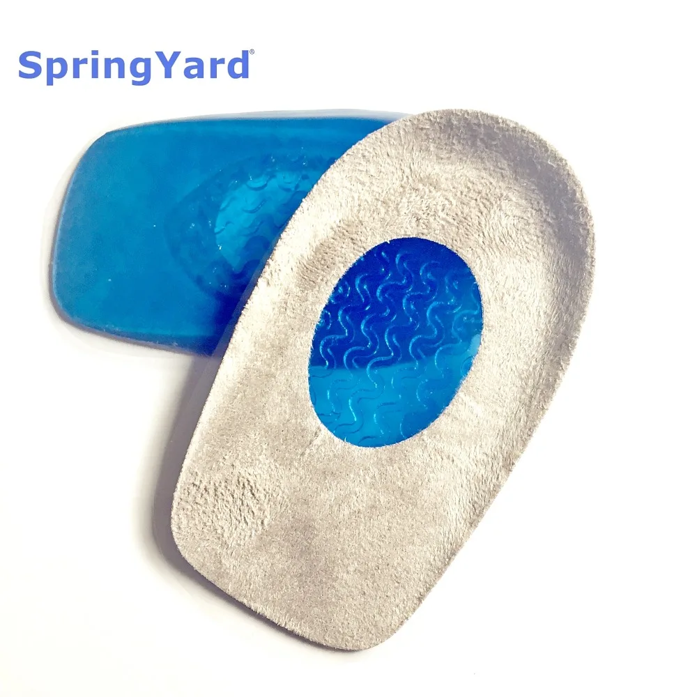 

Gel+Suede Plantar Fasciitis and Heel Spur Cushion Pad Heel Protector Shoe Inserts Insoles for Men and Women