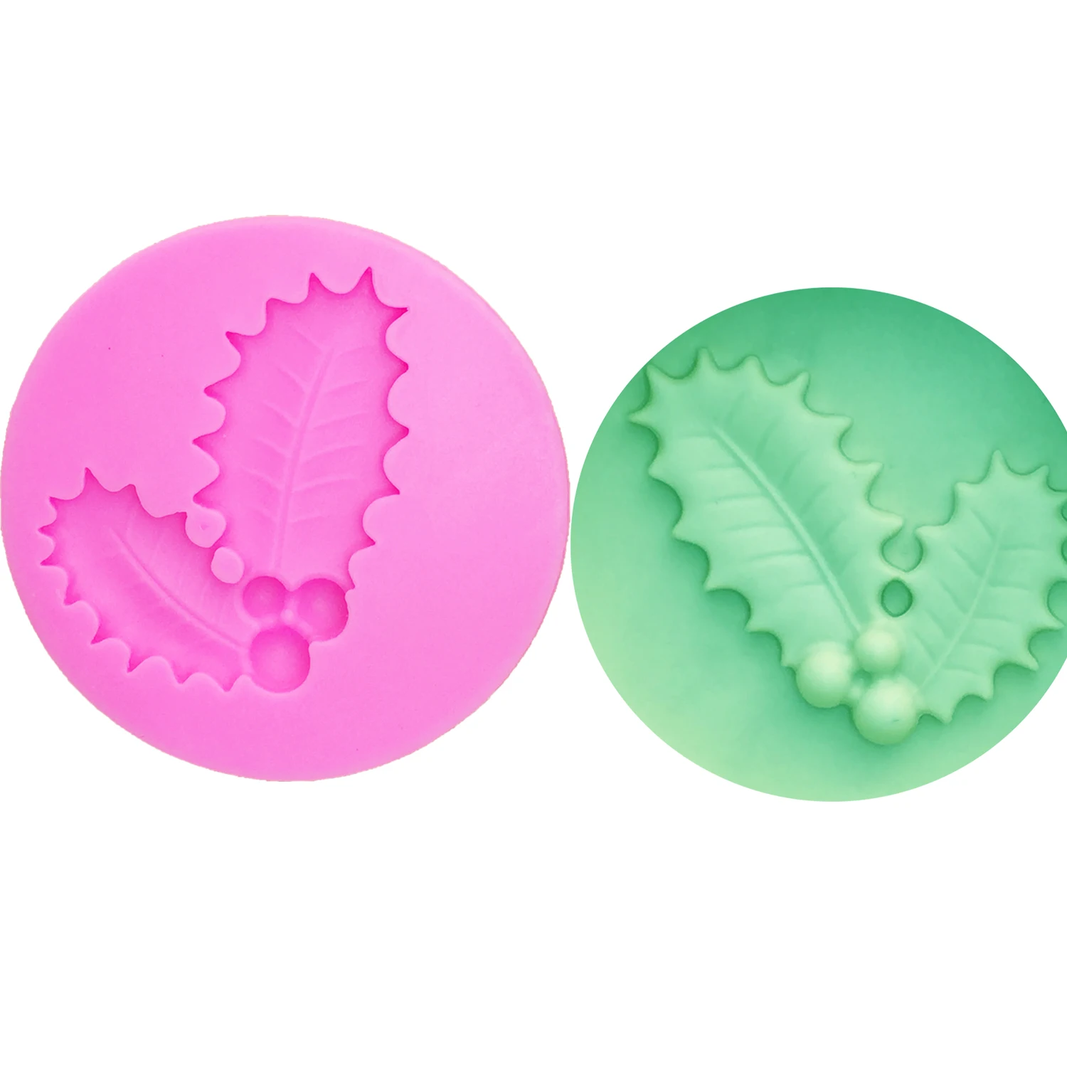 

M1084 Christmas decoration 3D tree leaf molds Leavf silicone mold fondant cake decorating tools Leaves chocolate gumpaste mold