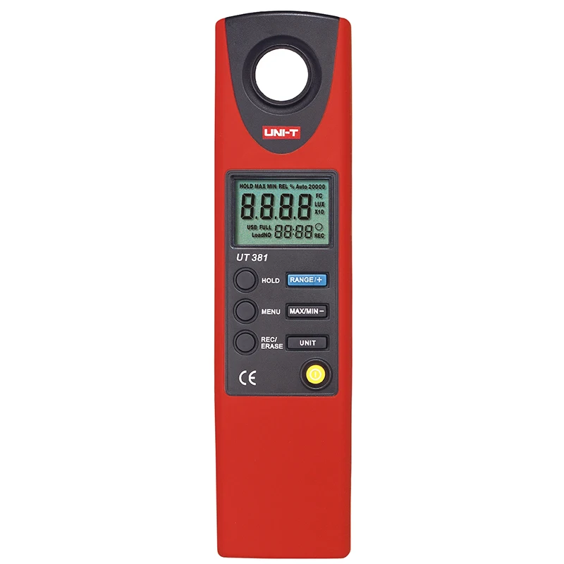 UNI T UT381 Digital Professional Photometer Illuminance Measurement LCD