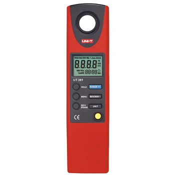 

UNI-T UT381 Digital Professional Photometer Illuminance Measurement LCD Auto Range LUX/FC Luminometer Lux Meter UNI-T UT381