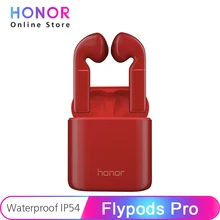 Huawei Honor FlyPods Pro, Bluetooth 5,0, беспроводные наушники с микрофоном, с динамическим сенсорным экраном, водонепроницаемые, IP54, с двойным управлением