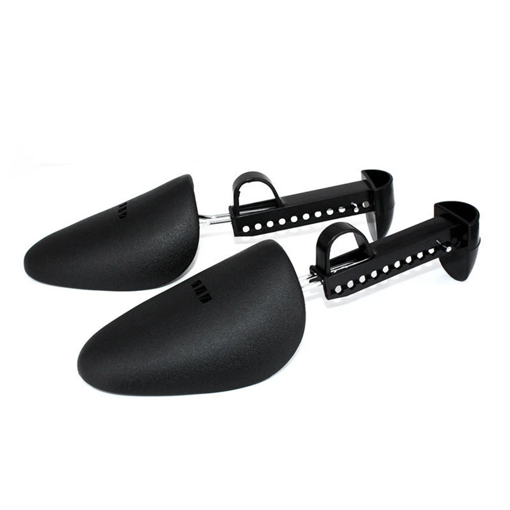 1 пара Для женщин Для мужчин Пластик разнашиватель обуви 2-полосная растягивающее приспособление для обуви дерево черный