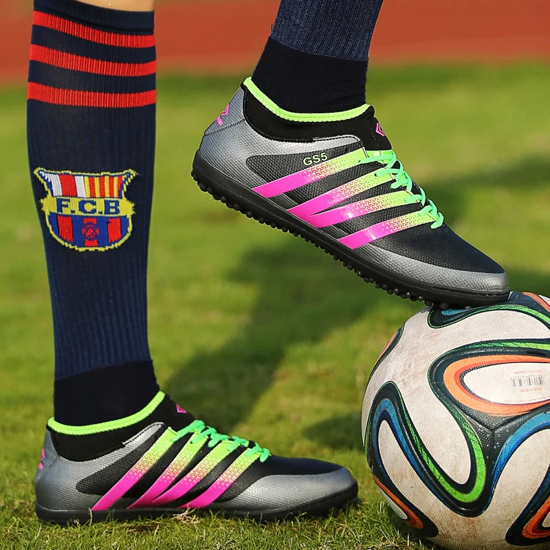 Mensoccer fútbol Zapatos FG Botas para hombres entrenamiento AG Botas largo spikes botas de futbol para hombres 35 -44