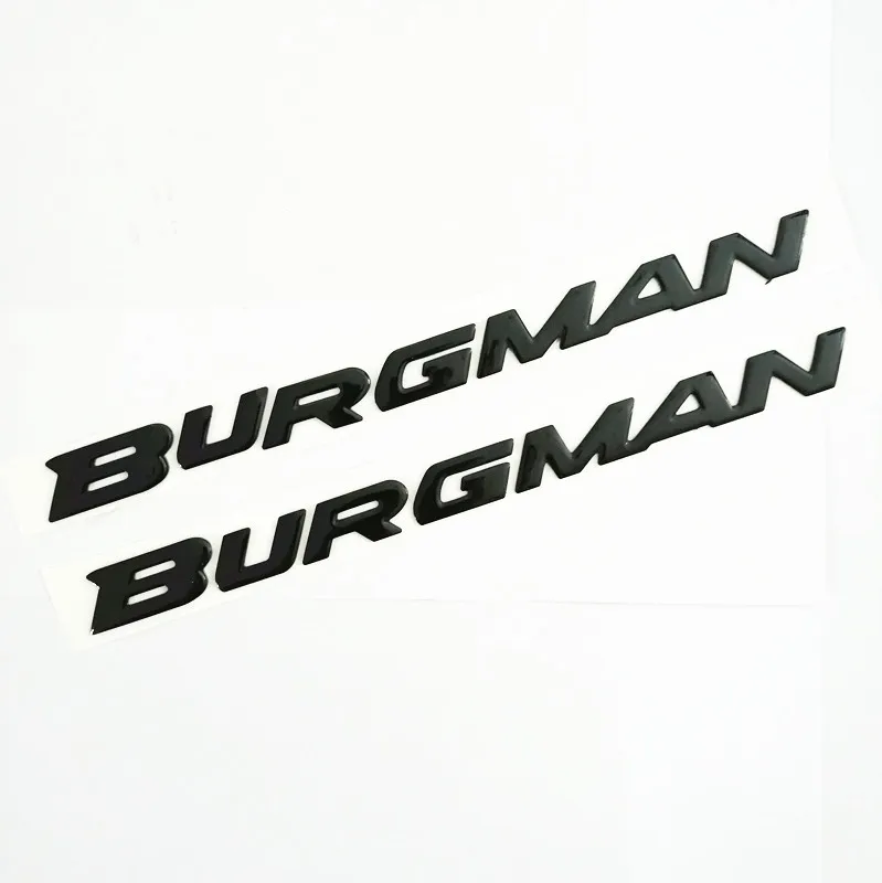 

1 Set 3D Black Motorcycle Emblem Badge Decals Scooter Reflective Stickers For Suzuki Burgman AN125 AN200 AN400 AN650