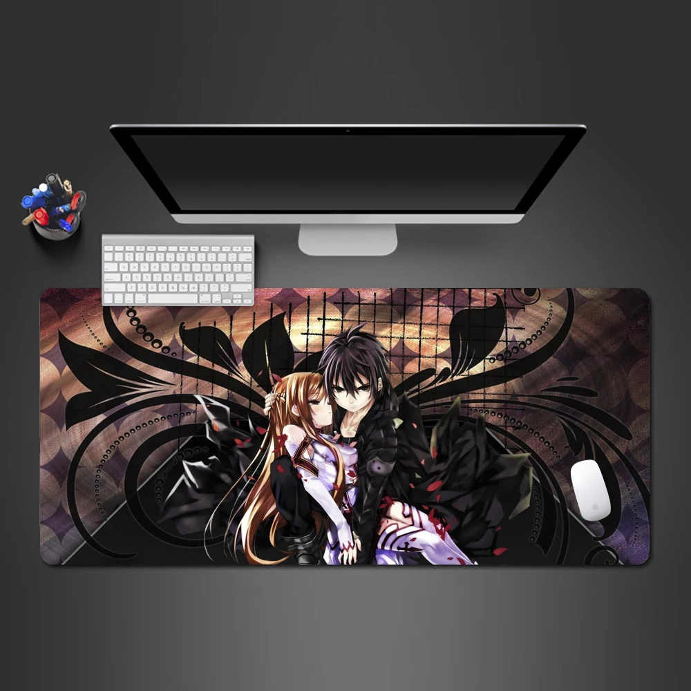 

Hot Black Witch Anime Mousepad Computer PC Game Competition Gaming Pad Family Practical Computer Keyboard Mats Anime Mousepad