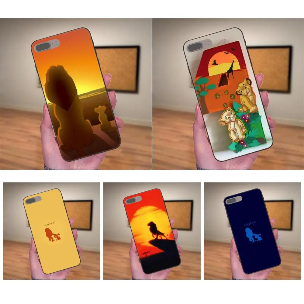 Мягкая Печать Капа Симба Король Лев Вдохновленный для Apple iPhone X XS Max XR 4 4S 5 5S SE 6 6S 7 8