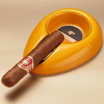 

Luxury Design Holder 1 Cigar CIGAR ASHTRAY, ceramic large size, single large diameter smoking slot, living room decoration
