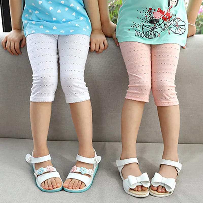 

Fashion Girls Pants Summer Thin Leggings 2019 New Baby Baby Short Girls Wear Children's Elasticity Leggings Children's Clothing