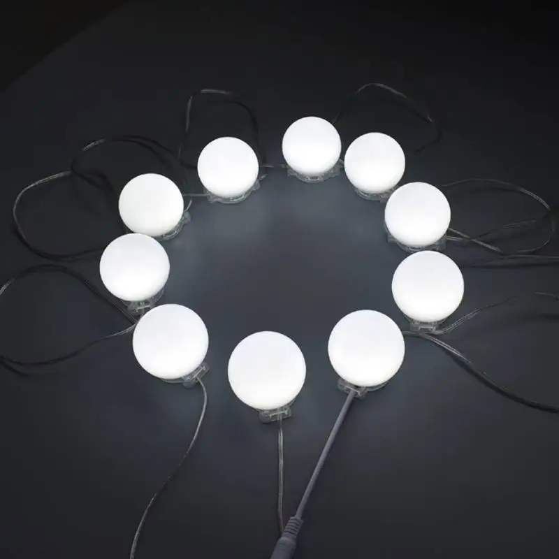 

1pc Hollywood Style LED Vanity Mirror Lights Kit with Dimmable Light Bulbs Lighting Fixture Strip for Makeup Vanity Table Set