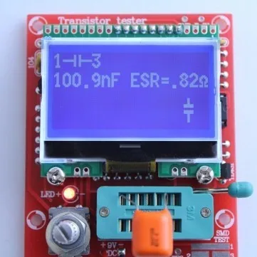 DIY наборы цифровой комбо компонент M8 транзистор тестер Конденсатор LCR диод емкость ESR метр ШИМ квадратная волна 12864 ЖК-дисплей