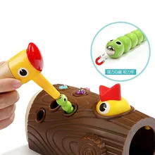 Забавные птицы ловят червей магнитные игрушки настольная игра Кормление жуков дятла игра детская обучающая игрушка детский подарок