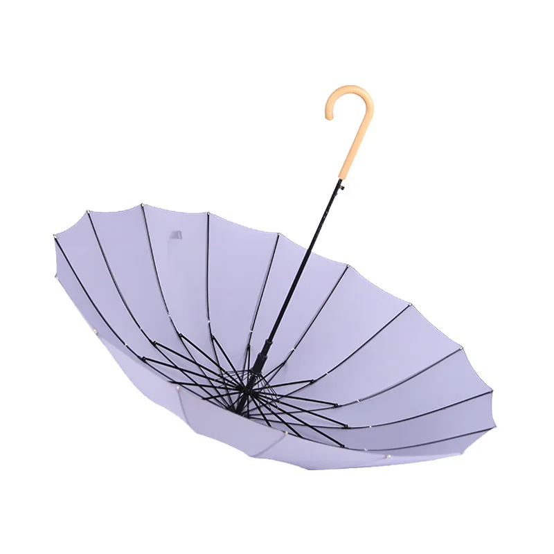 YADA 16K Long Wood Curved Handle Umbrella Golf Automatic Umbrella For Men Women Protection Rain Sun Business Umbrella Mens YD120