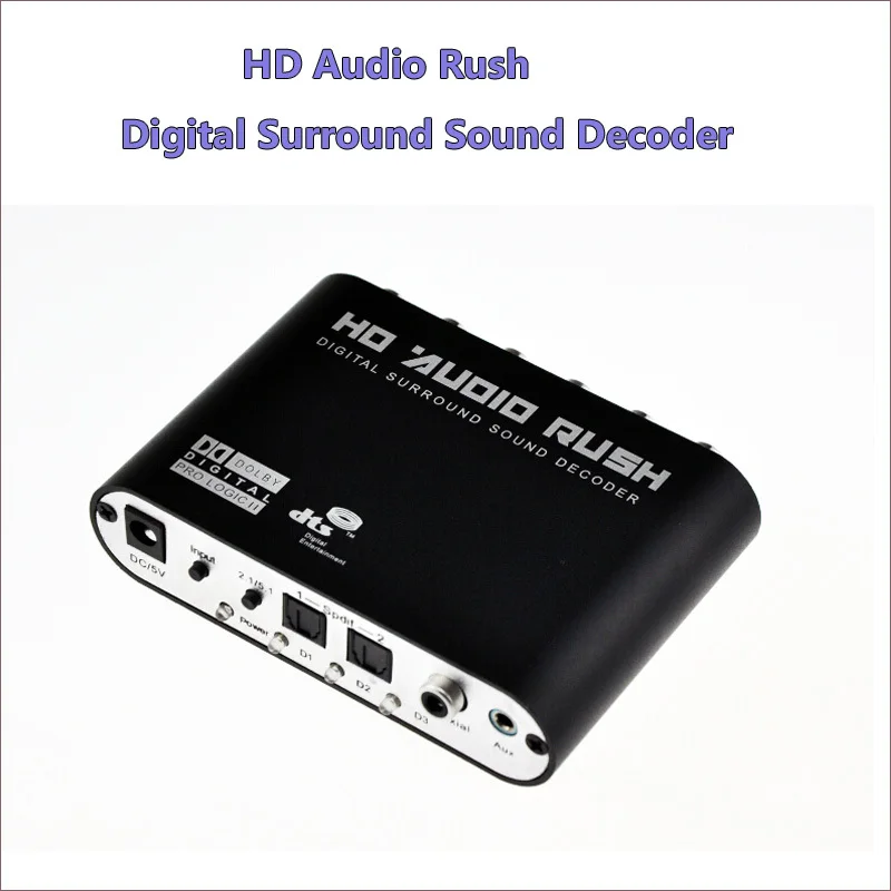 SPDIF/коаксиальный цифровой DTS/AC3 5 1/2.1CH к аналоговому аудиодекодеру преобразователь