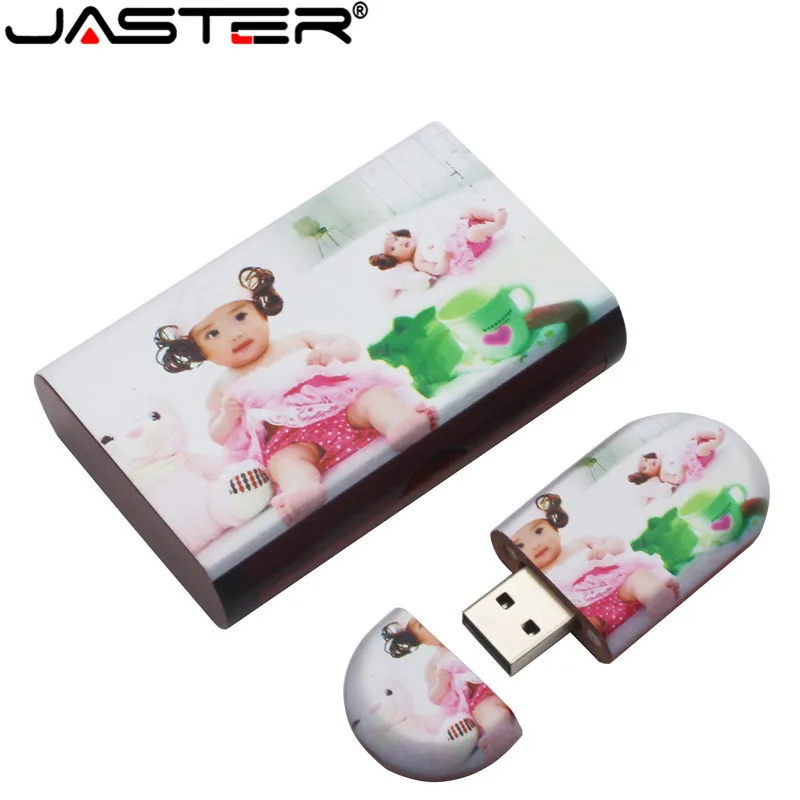 JASTER оптовая продажа высокое качество деревянный логотип гравировка по дереву USB