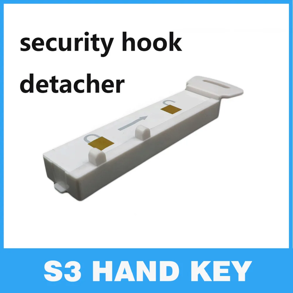 2 шт./лот S3 Handkey Eas Magnaetic дисплей крюк деташер s3 ключ для безопасности Стоп замок паук обертывание вешалка сенсор деташер