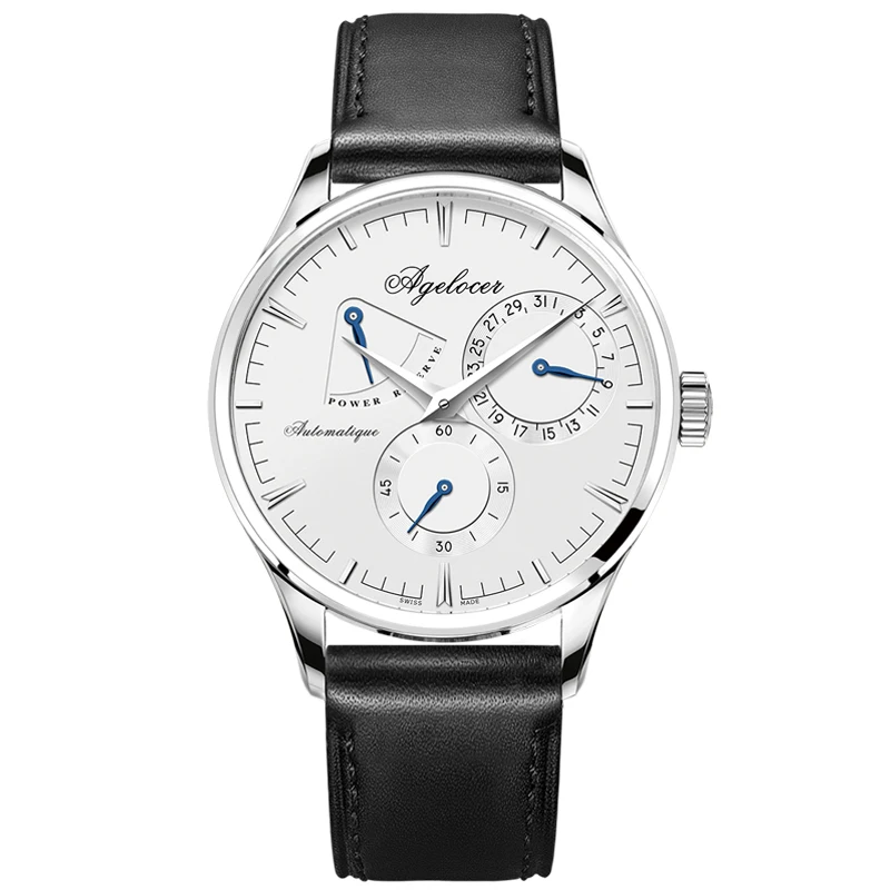 Часы мужские механические с ремешком из натуральной кожи 410|watch brand|watch designer brandswatch