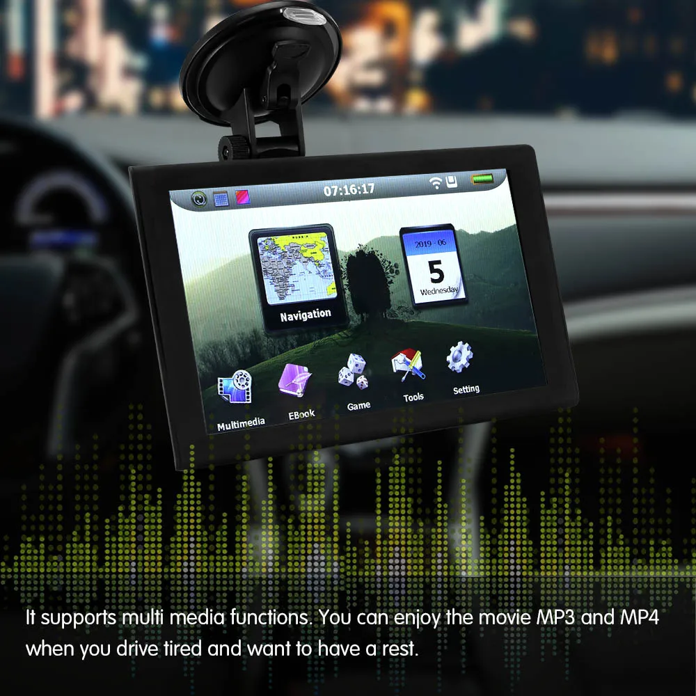 

9 inch Navigator Europe Map Truck Bus Auto GPS Navigation Capacitive Sat nav Truck gps navigators automobile car styling