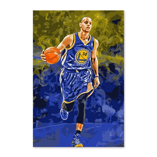 DIY Digital Painting, Decorating Room, Stephen Curry NBA