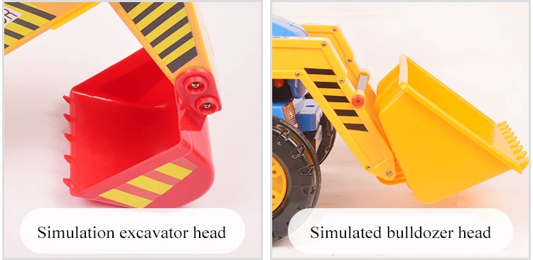 Большой Детский бульдозер может кататься Электрический экскаватор машина игрушечный автомобиль инженерный автомобиль 2-4-6 лет