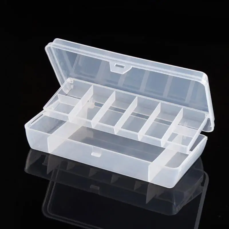 Hand Tool Storage Box Organizer Case Plastic Tray Compartments Fishing Lure Tackle Box Two-Sided Storage Cases for Putting Hooks tool chest with tools