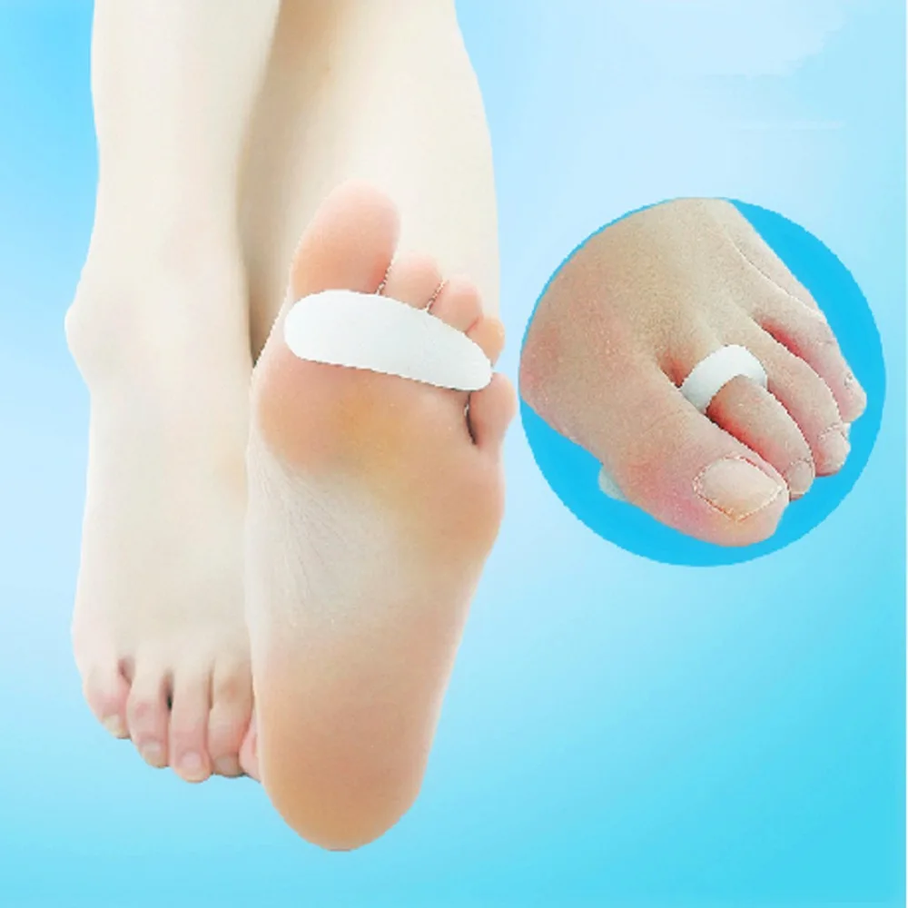 

2pcs Silicon Gel Toe Straightener Crests Support Props for Crooked & Hammer Toes