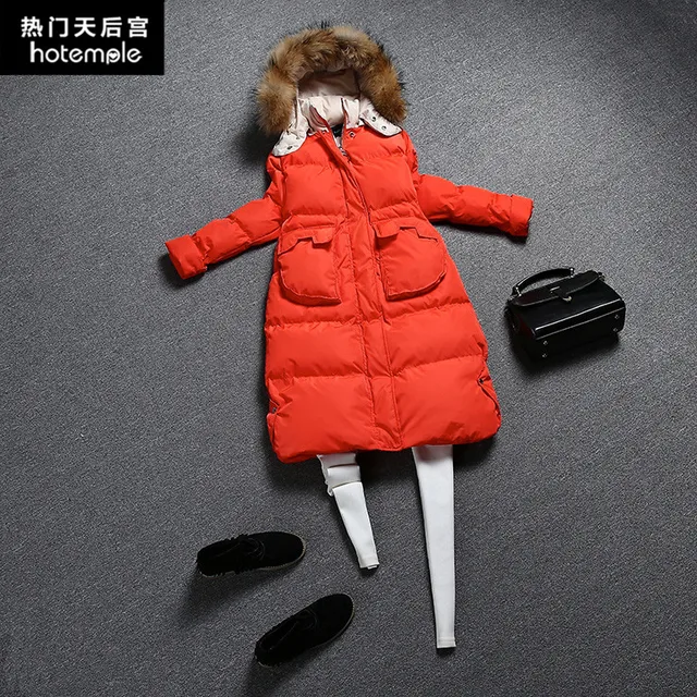 Cheap Hot Sale Women's Down Coat Fashion Casual Cotton Spliced Jacket Long Hooded Winter Female Coat Free SHIPPING