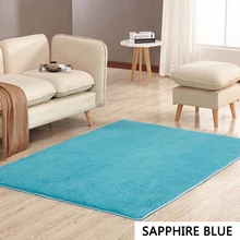 EHOMEBUY современные коврики прямоугольник сапфировый синий 14 размеров короткошерстный пол ковры для спальни гостиной сплошной цвет