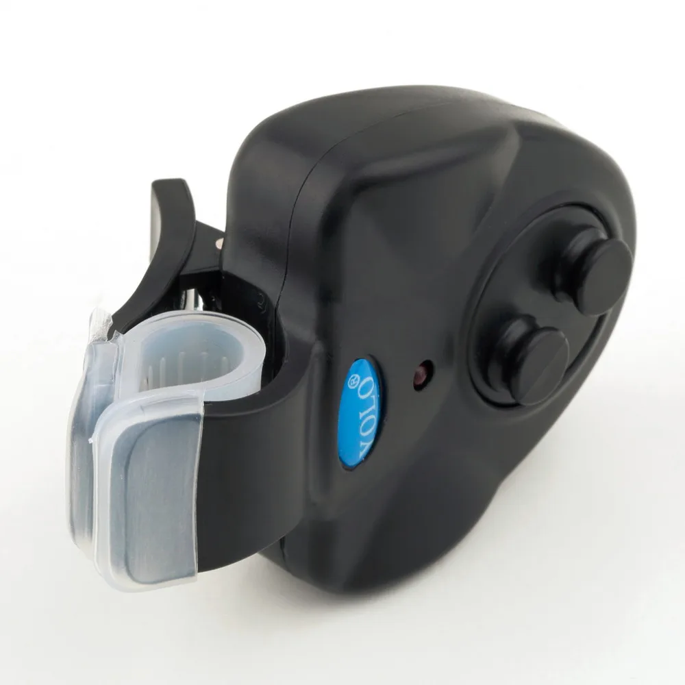 YOLO электронный звуковой сигнал для укуса рыбы светодиодный светильник оповещение колокольчик Удочка клип-на с 3 х LR44 Кнопка батареи