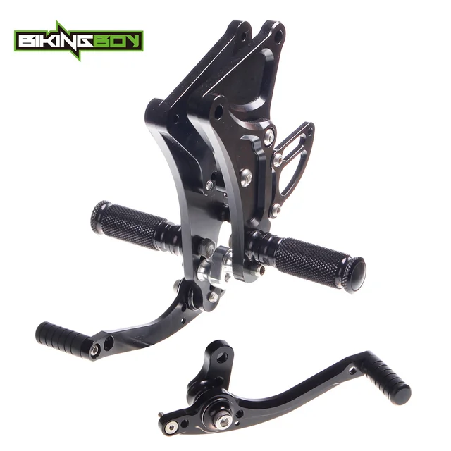 BIKINGBOY 1 Set Aluminum Alloy Rearsets Footpegs Rear Set Footrests For