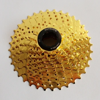 

Free shipping golden 9speed 10speed 11speedBicycle MTB steel Cassete Sprocket Freewheel 9S 11T-32T 42T Cogs, Bike Components