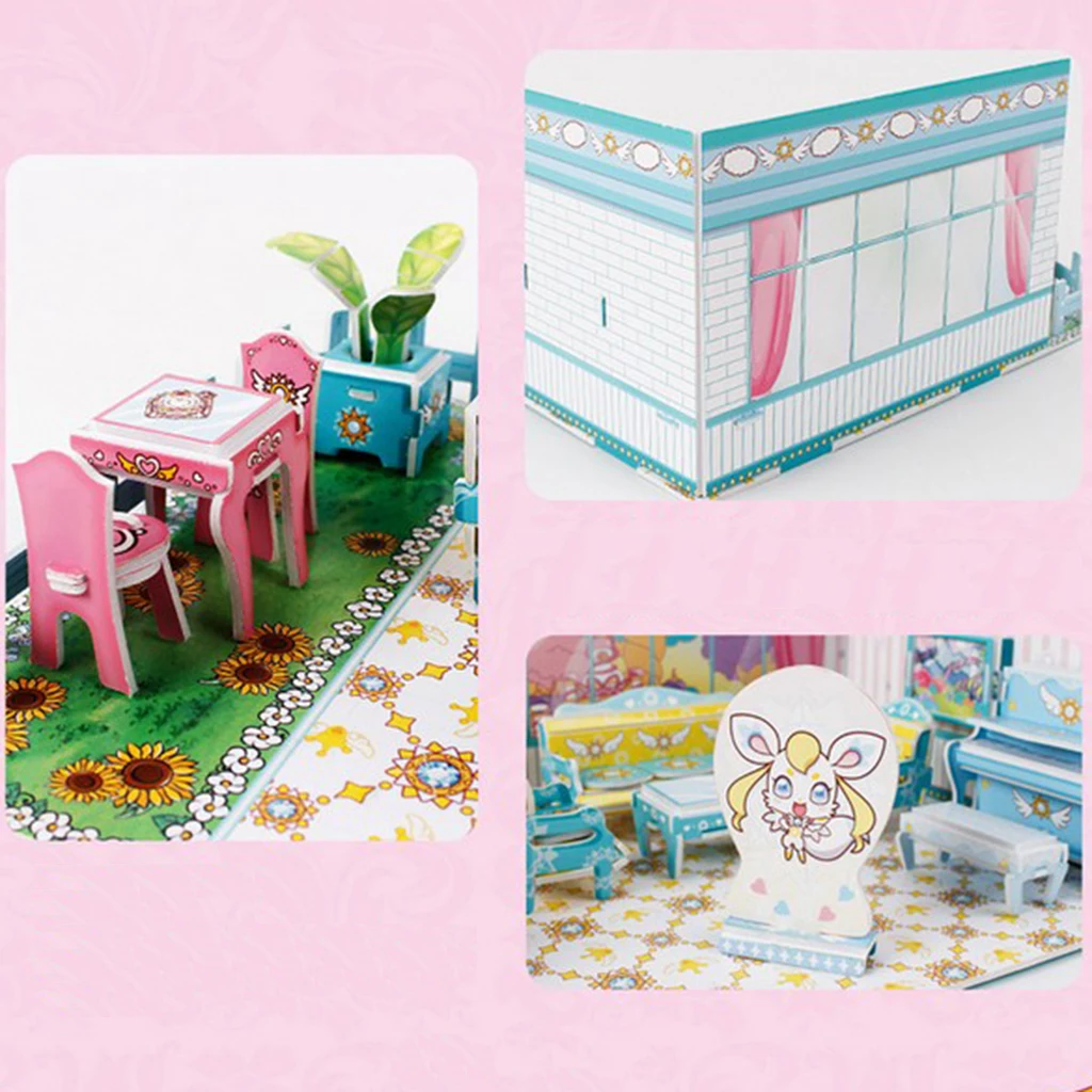 Handcrafts Miniature Project 1:24 Scale DIY Dolls House Kit with Furniture - Little Magic Fairy Sitting Room Living Room