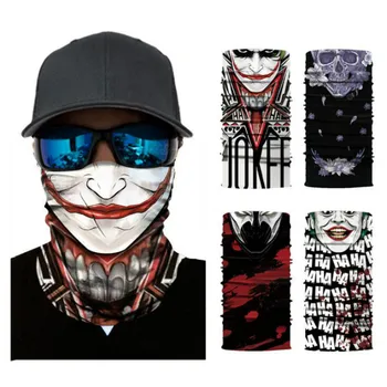 

Cycling Motorcycle Head Scarf Neck Warmer Skull Face Mask Ski Balaclava Headband Mask Scary halloween Face Shield Outdoor