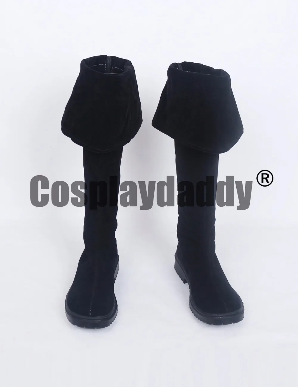 

Pirates Jack Sparrow Cosplay Black Long Boots Shoes S008